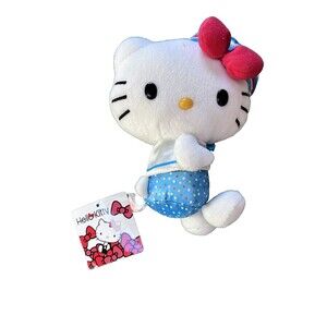 Hello Kitty Plush NWT Sanrio Small Polka Dot Dress Hat 2012 Kawaii Japan Ex